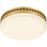 Quoizel Carey Light Flush Mount, Brushed Gold/Opal Etched Glass
