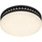 Quoizel Carey Light Flush Mount, Matte Black/Opal Etched Glass