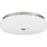 Quoizel Cherbury Lt Flush Mount, Nickel/Opal Etched Ribbed