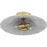 Quoizel Indigo 2Light 16" Flush Mount, Light Gold Black/Metal