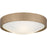 Quoizel Grendelle 3Lt Flush Mount, Bronze Gold/Etched Painted White - QFL6790BGD