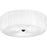Quoizel Oberman 3Lt Flush Mount, Black/Opal Etched Ribbed - QFL6809MBK