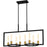 Quoizel Telfair 8 Light Island Light, Matte Black