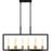 Quoizel Telfair 8 Light Island Light, Matte Black