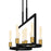 Quoizel Telfair 8 Light Island Light, Matte Black