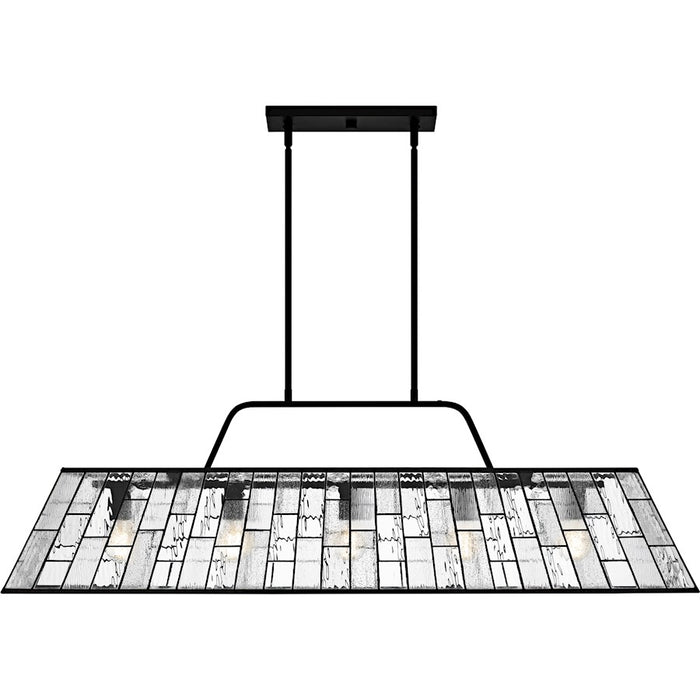 Quoizel Rainier 5Lt Island Light, Black/Multitextured Art