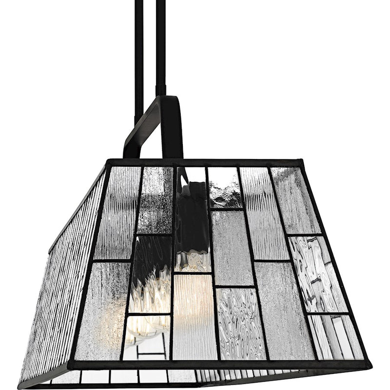 Quoizel Rainier 5Lt Island Light, Black/Multitextured Art
