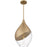 Quoizel Drover 1Light Pendant, Bronze Gold/Clear Glass