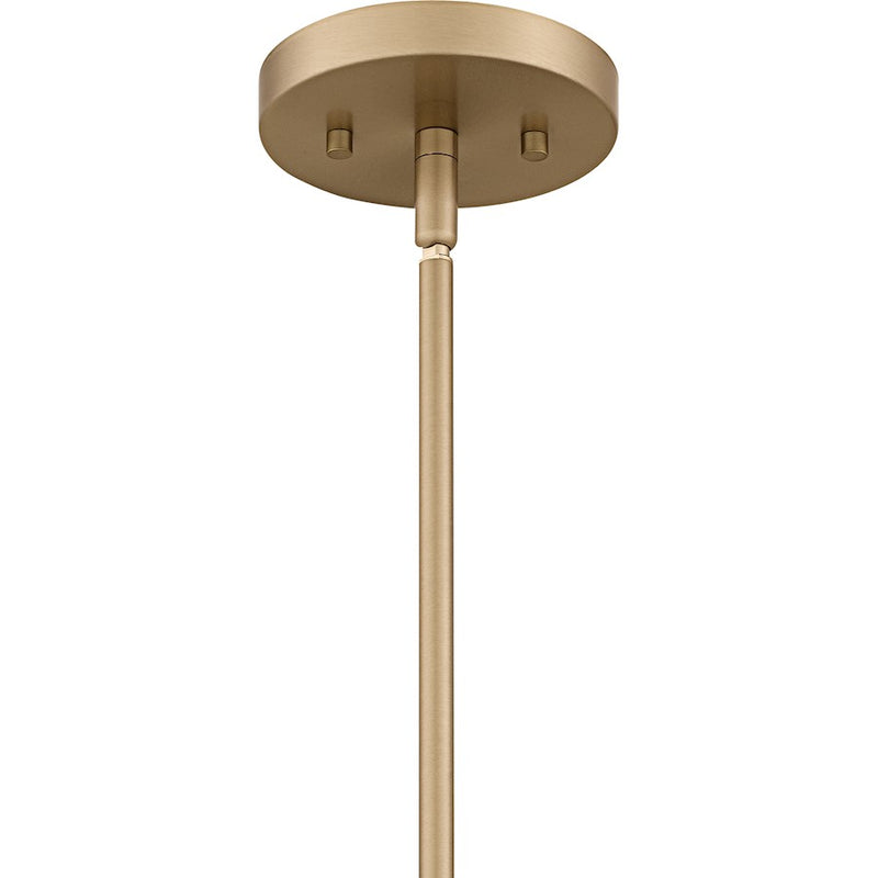 Quoizel Drover 1Light Pendant, Bronze Gold/Clear Glass