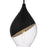 Quoizel Drover 1Light Pendant, Matte Black/Clear Glass
