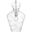 Quoizel Hollis 1Light Pendant, Brushed Nickel/Clear Water Glass