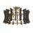 Quoizel Cordelia 4 Light Pendant, Aged Brass
