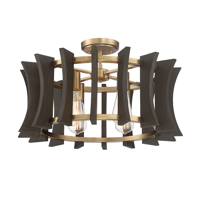 Quoizel Cordelia 4 Light Pendant, Aged Brass