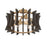 Quoizel Cordelia 4 Light Pendant, Aged Brass