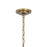 Quoizel Colonel 3 Light Mini Pendant, Weathered Brass/Clear
