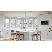 Quoizel Bristol 1 Light Mini Pendant, Weathered Brass