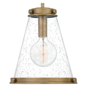 Quoizel Bristol 1 Light Mini Pendant, Weathered Brass