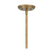 Quoizel Bristol 1 Light Mini Pendant, Weathered Brass