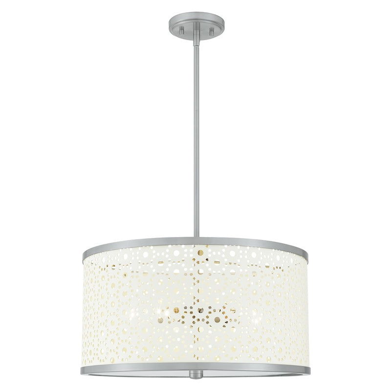 Quoizel Emmeline 5 Light Pendant, Brushed Nickel