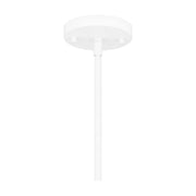 Quoizel Darmody 1 Light Pendant, White Lustre/Metal Shade