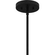 Quoizel Chalfont 3 Light Pendant, Matte Black/Metal