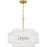 Quoizel Teton 5 Light Pendant, Brushed Gold/Rope