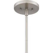 Quoizel Nira 13in 2-Light Pendant | Industrial Brushed Nickel and Matte Black Metal | Foyer & Kitchen Island | 13 x 13 x 11 in | Model QP6166BN