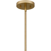 Quoizel Talia 22in 4-Light Pendant | Industrial Matte Black and Light Gold | Kitchen Island & Dining Room | 22 x 22 x 21.75 in | Model QP6188MBK