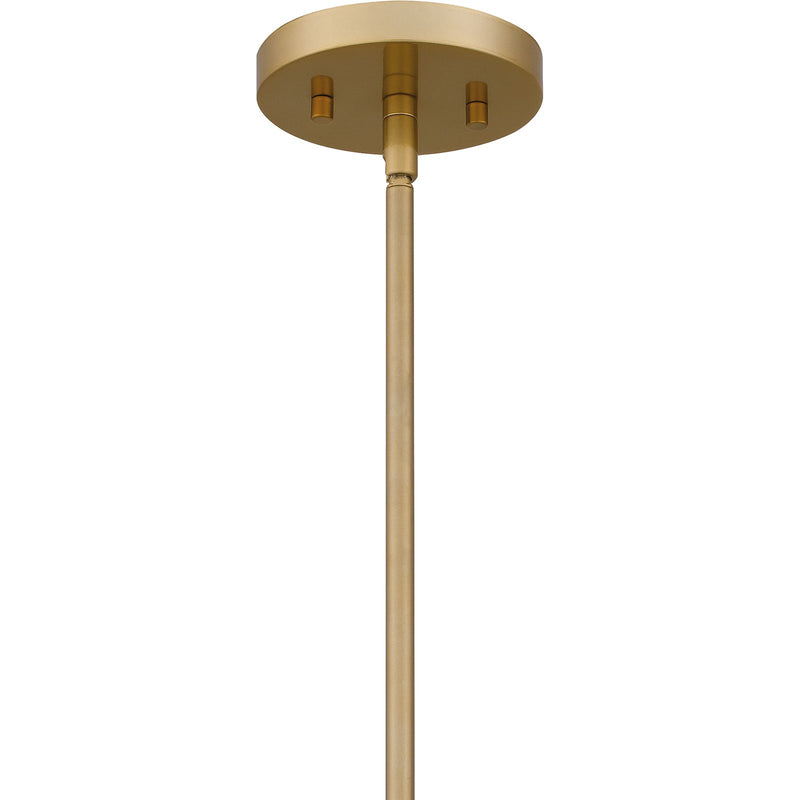 Quoizel Talia 22in 4-Light Pendant | Industrial Matte Black and Light Gold | Kitchen Island & Dining Room | 22 x 22 x 21.75 in | Model QP6188MBK