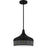 Quoizel Keagan 1 Light Pendant, Matte Black/Metal