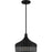 Quoizel Keagan 1 Light Pendant, Matte Black/Metal