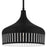 Quoizel Keagan 1 Light Pendant, Matte Black/Metal