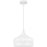 Quoizel Keagan 1 Light Pendant, Matte White/Metal - QP6208W