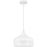 Quoizel Keagan 1 Light Pendant, Matte White/Metal