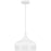 Quoizel Keagan 1 Light Pendant, Matte White/Metal