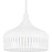 Quoizel Keagan 1 Light Pendant, Matte White/Metal