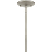 Quoizel Aliyah 11in 1-Light Mini Pendant | Modern Brushed Nickel and Opal Etched Glass | Kitchen Island & Bar | 10.75 x 10.75 x 22 in | Model QP6216BN