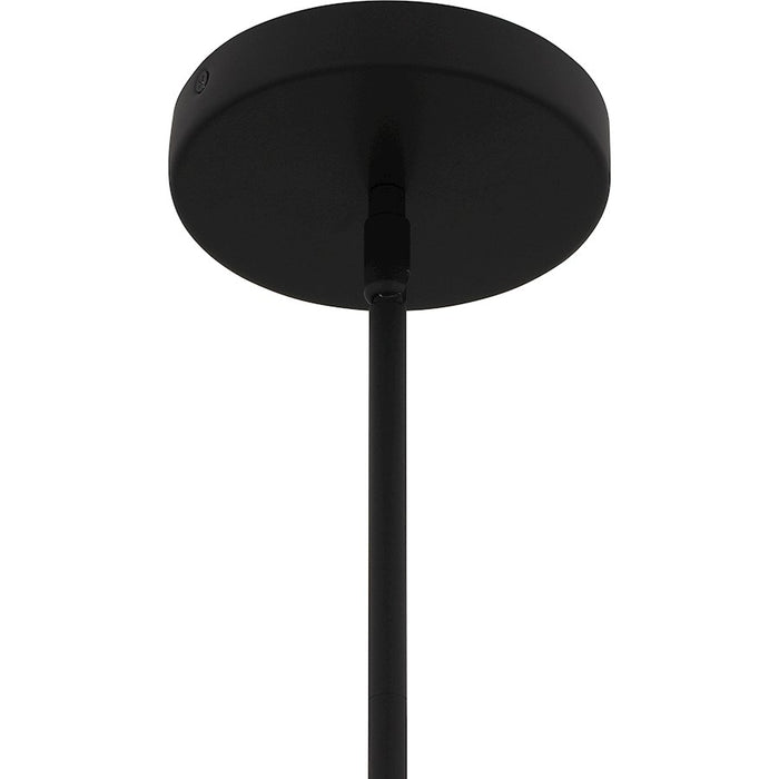 Quoizel Kiko 1 Light Pendant, Matte Black/Metal