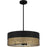 Quoizel Alani 4 Light Pendant, Matte Black/Metal