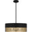 Quoizel Alani 4 Light Pendant, Matte Black/Metal