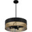 Quoizel Alani 4 Light Pendant, Matte Black/Metal