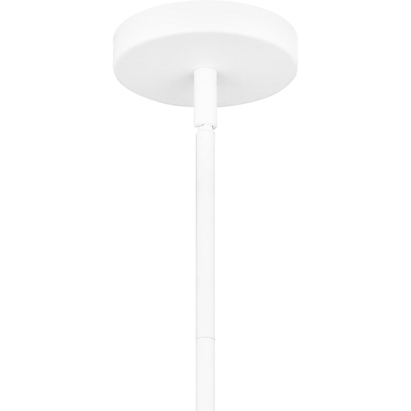 Quoizel Alani 4 Light Pendant, Matte White/Metal