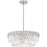 Quoizel Starlight 4 Light Pendant, Brushed Nickel/Clear Crystal Glass