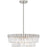 Quoizel Starlight 4 Light Pendant, Brushed Nickel/Clear Crystal Glass