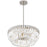 Quoizel Starlight 4 Light Pendant, Brushed Nickel/Clear Crystal Glass