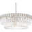 Quoizel Starlight 4 Light Pendant, Brushed Nickel/Clear Crystal Glass