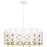 Quoizel Piper 4 Light Pendant, Matte White/Metal - QP6746W