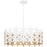 Quoizel Piper 4 Light Pendant, Matte White/Metal