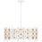 Quoizel Piper 4 Light Pendant, Matte White/Metal