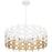 Quoizel Piper 4 Light Pendant, Matte White/Metal